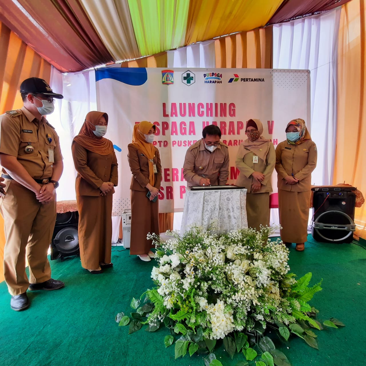 LAUNCHING PUSPAGA HARAPAN V DI UPTD PUSKESMAS BARU TENGAH